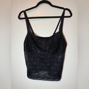 Vassarette Black Lace Camisole Size XL/42